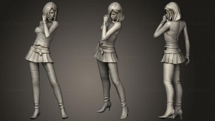 Figurines of girls (Girl 1, STKGL_0905) 3D models for cnc